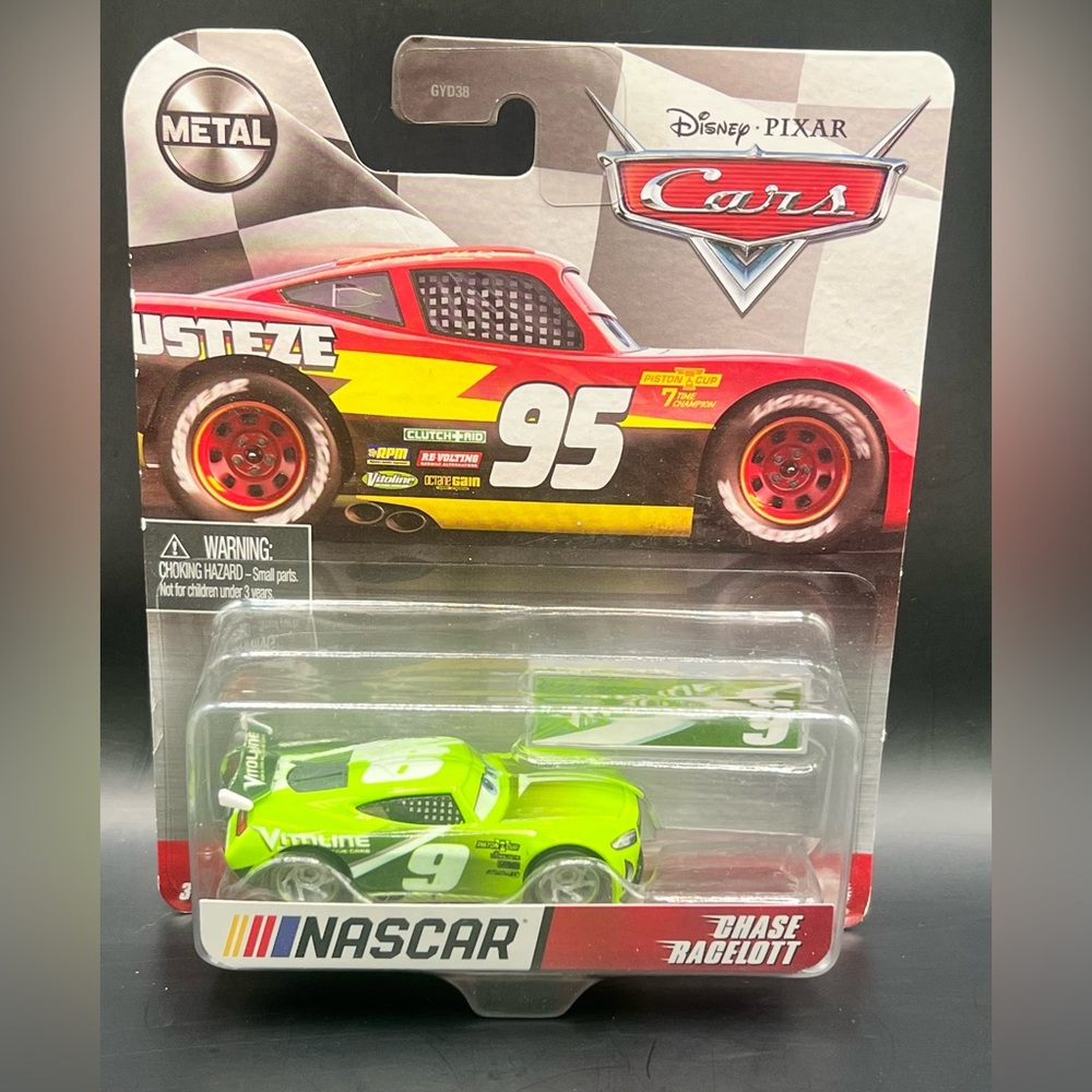 Disney Pixar, Cars - Chase Racelott, Nascar, Metal Car- New in package